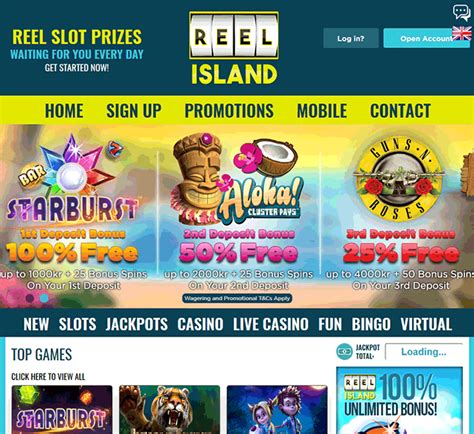 reel island casino login